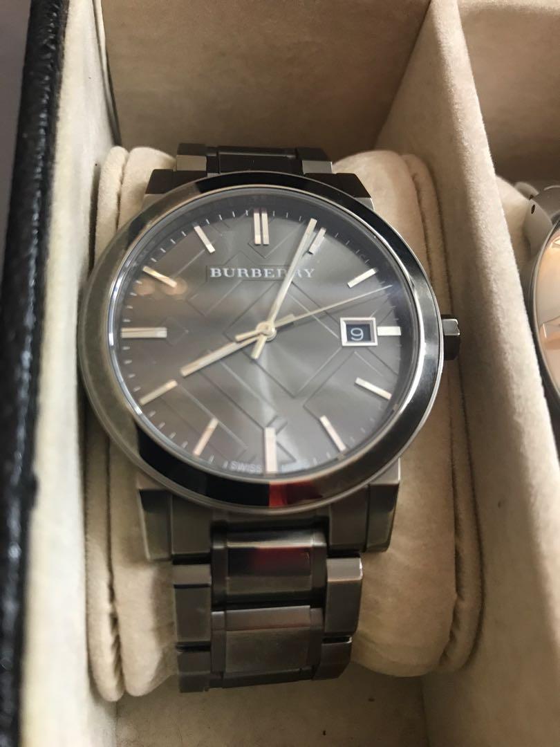 burberry titanium watch