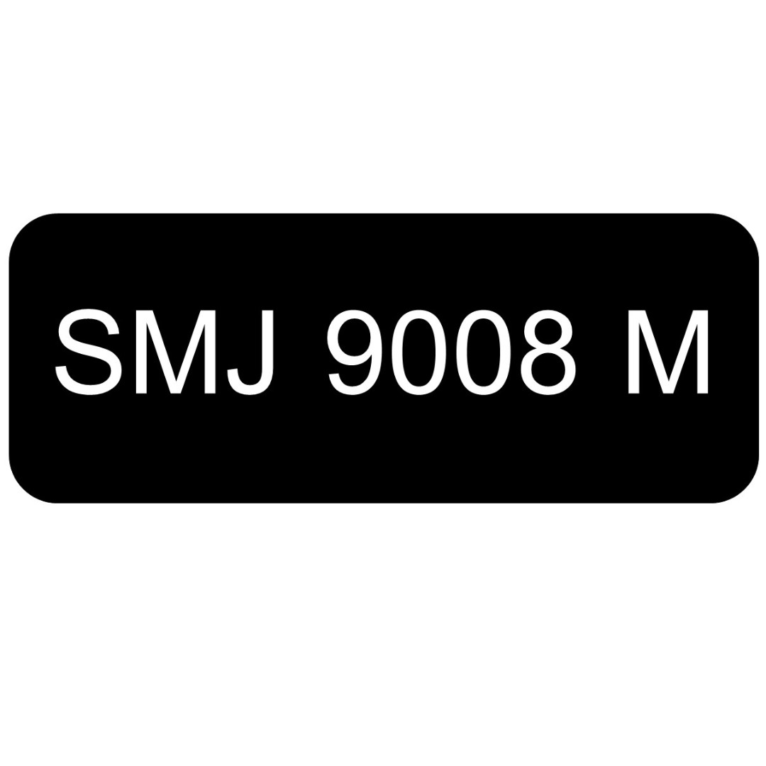 Car Number Plate for Sale SMJ 9008 M, Car Accessories, Car Plates on