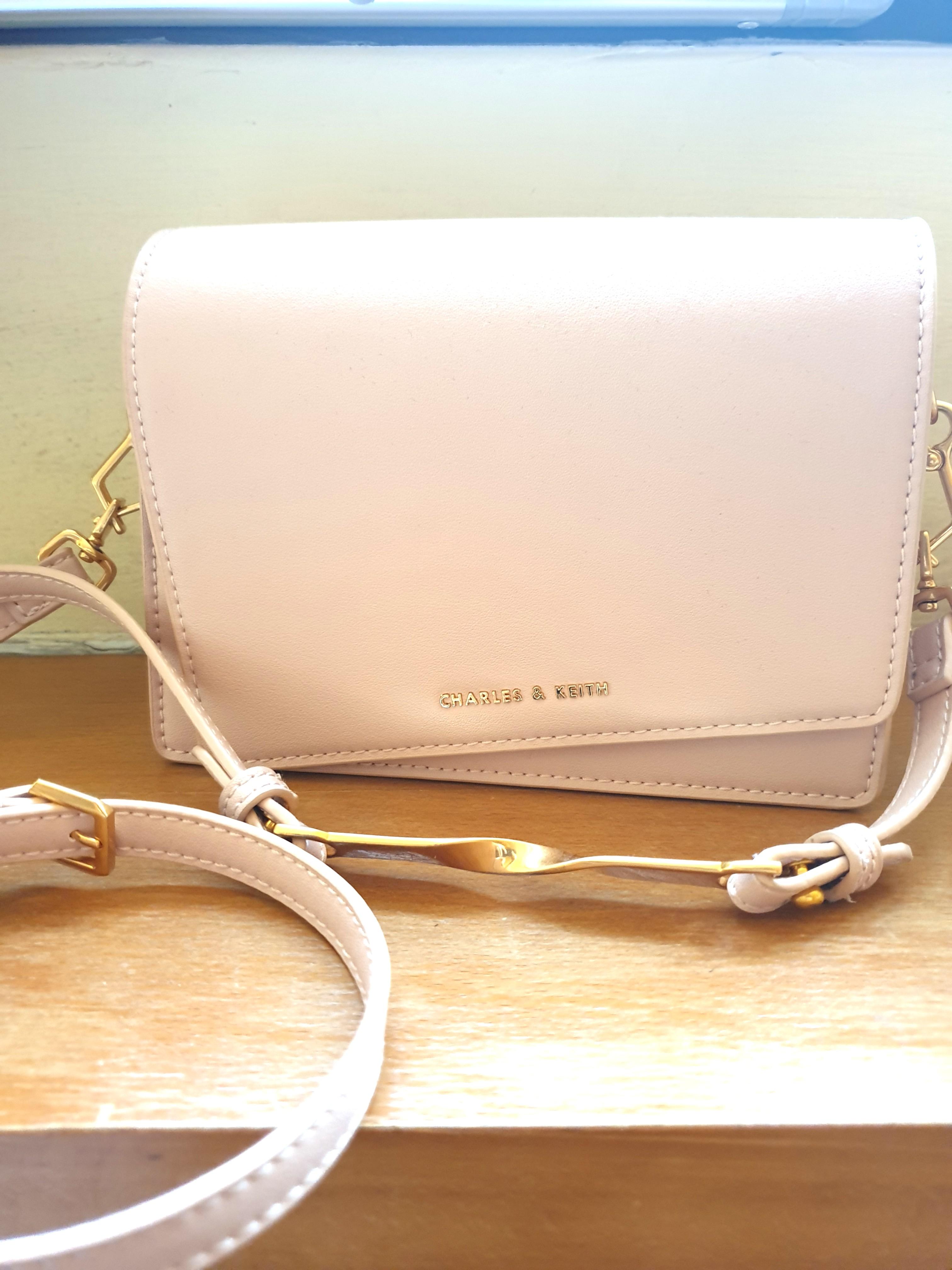 Charles and keith online sling bag pink