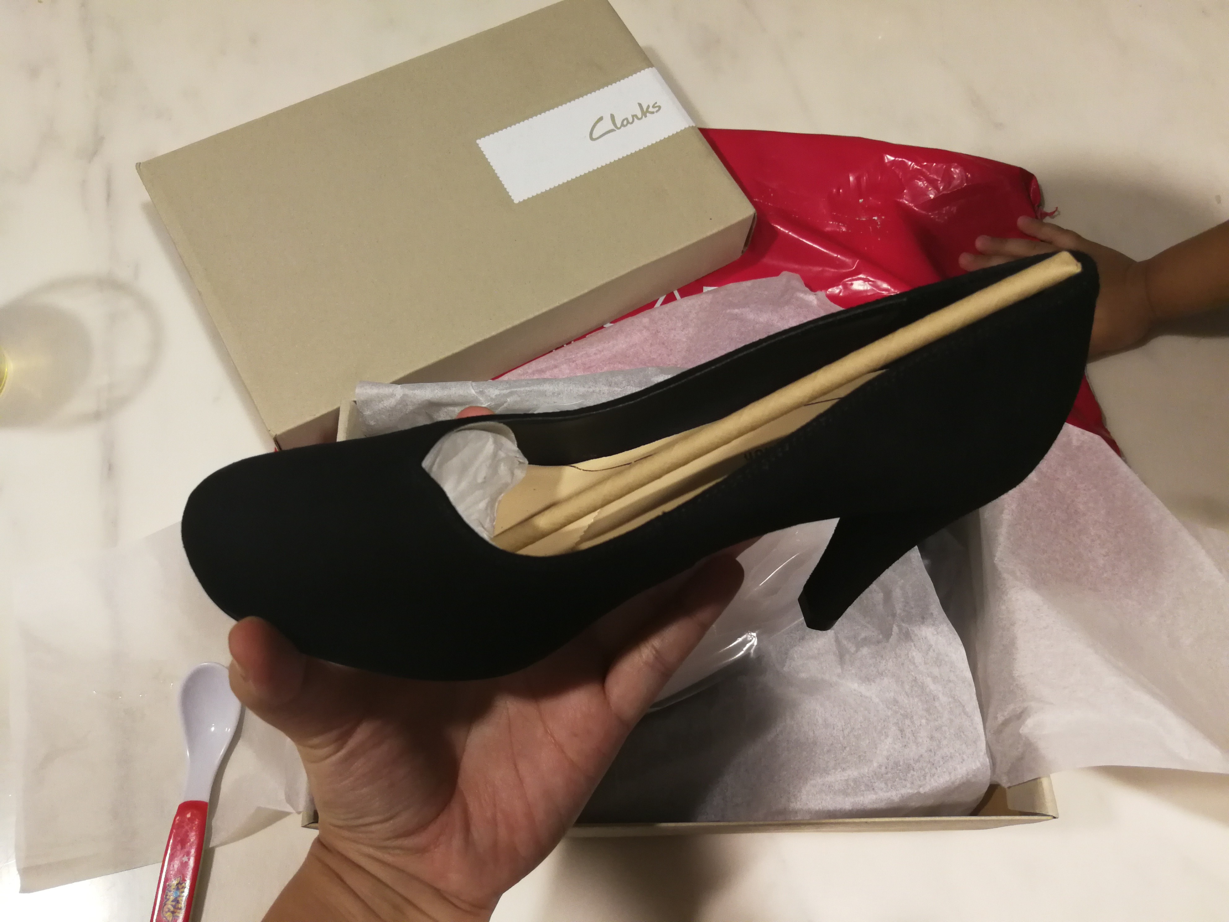 clarks dalia rose black