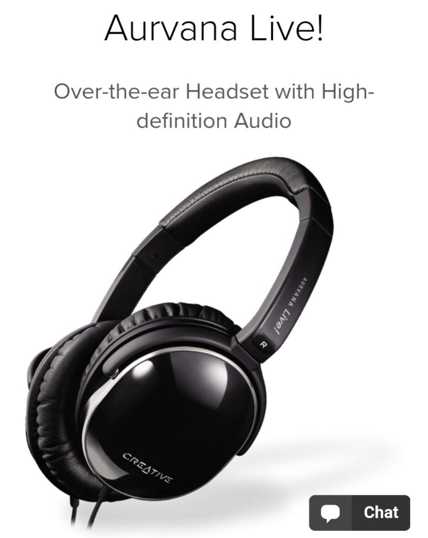 CREATIVE AURVANA LIVE HEADPHONES Special Edition Black Audio Headphones Headsets on Carousell