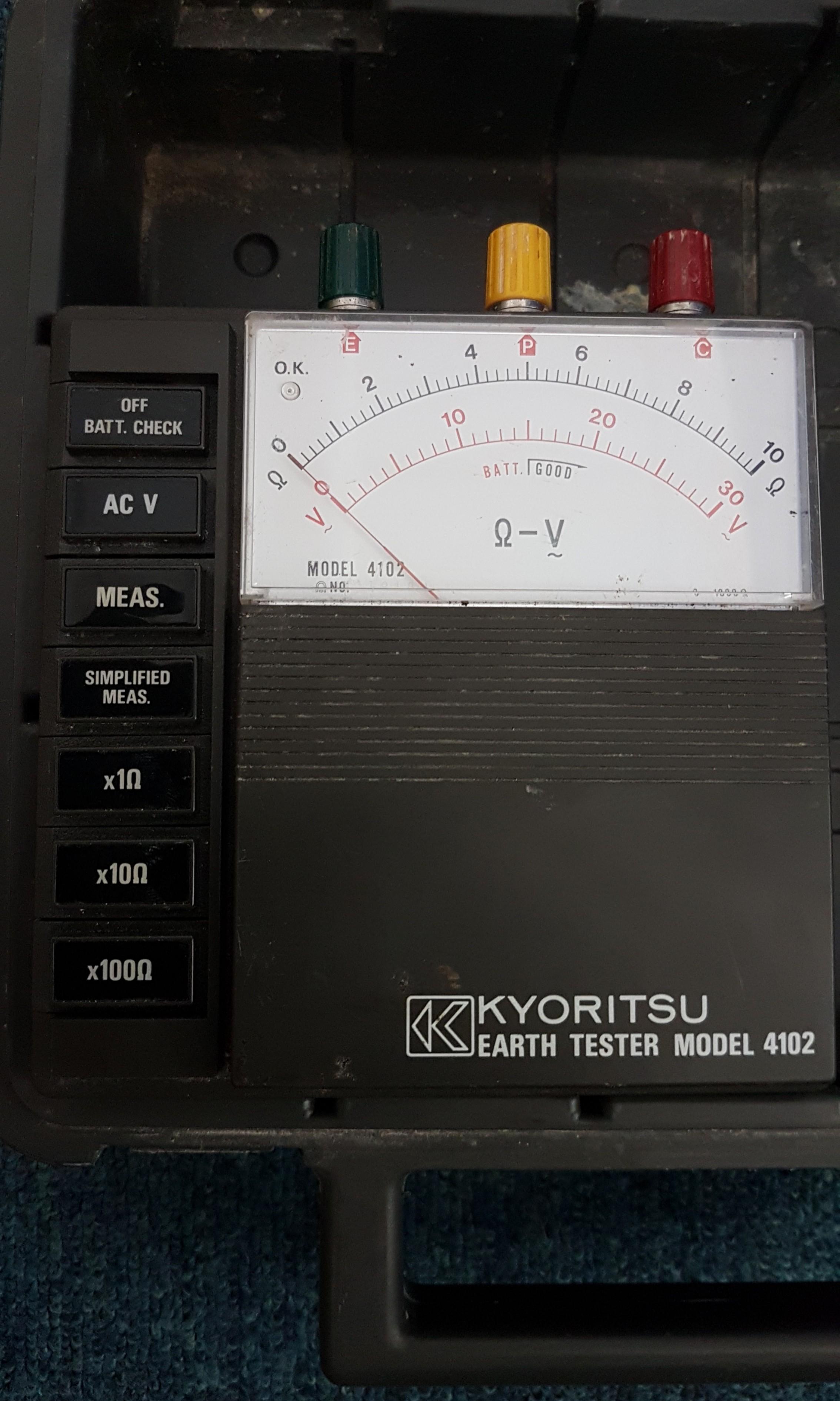 Earth Resistance Tester Model 4102 Kyoritsu, Furniture & Home Living