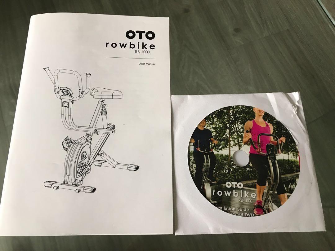 Oto row on sale bike manual