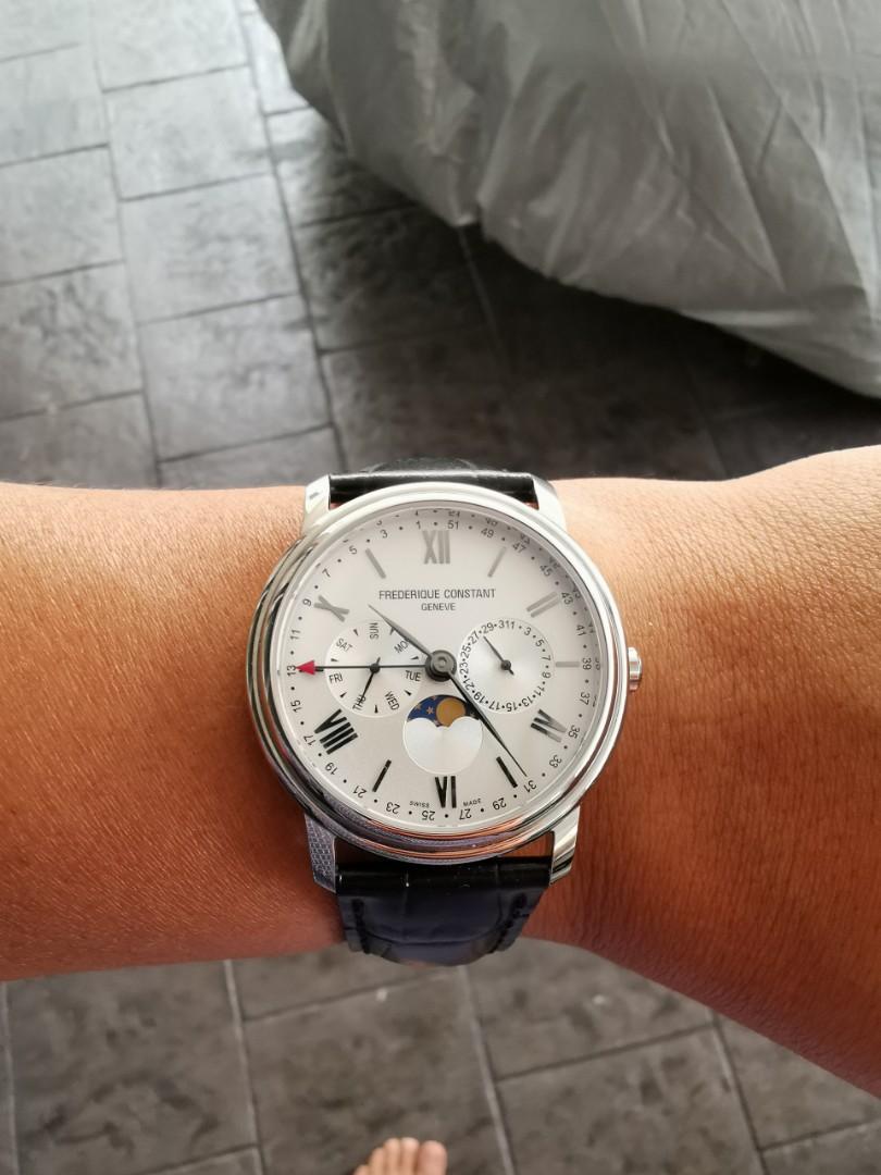 Frederique constant business timer moon sales phase