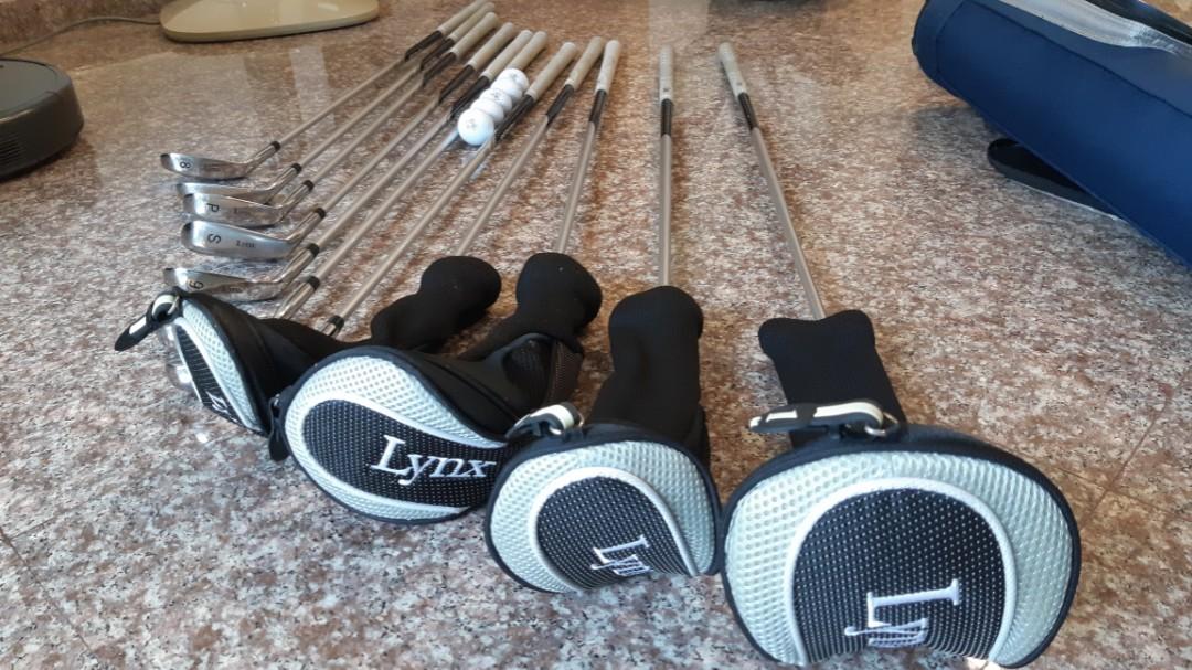 Full set of lynx golf clubs (Women's set), Sports Equipment, Sports