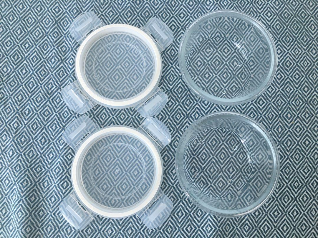 Glass Tupperware Set (6 containers), Furniture & Home Living
