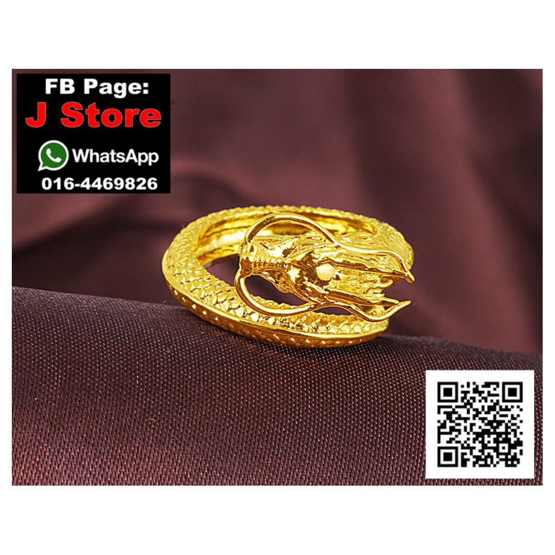 Golden dragon ring, Men's Fashion, Watches & Accessories, Jewelry on ...