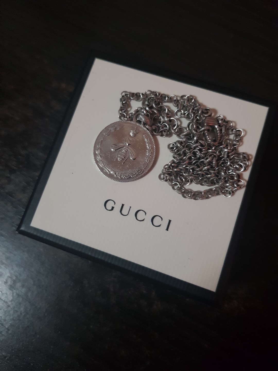 Gucci coin store necklace