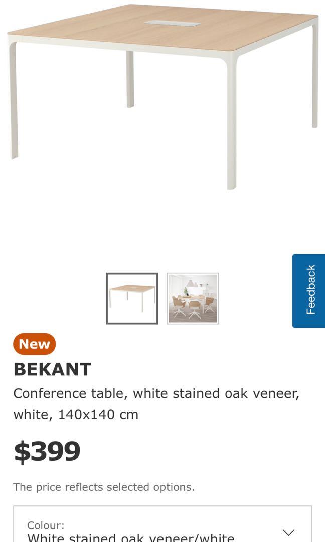 IKEA Bekant Conference Table Square Dimensions Drawings