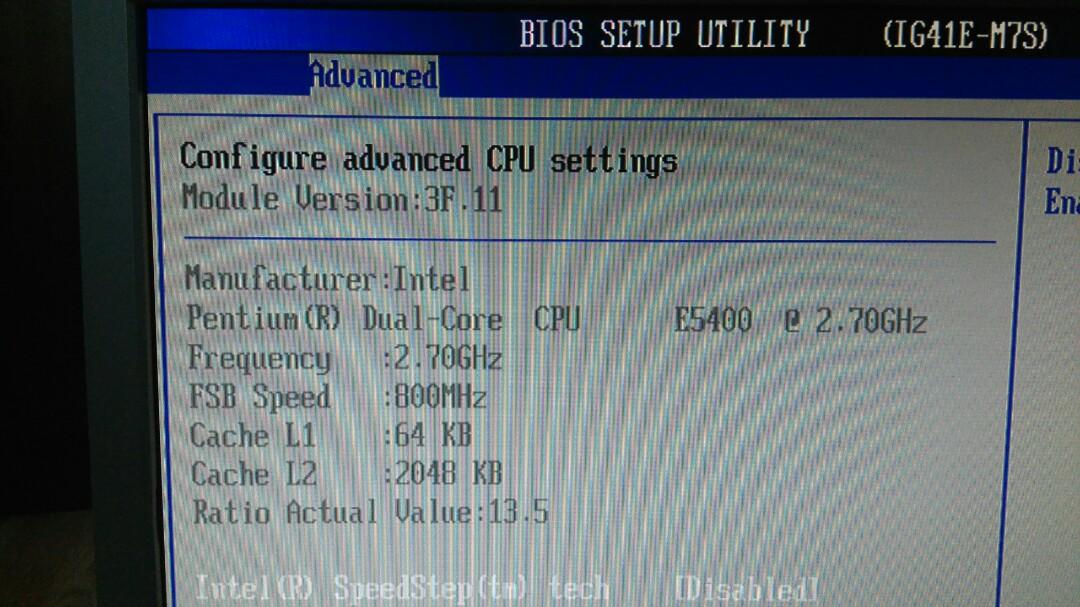 Intel Pentium CPU E5400 dual core @2.7Ghz and motherboard, Computers ...