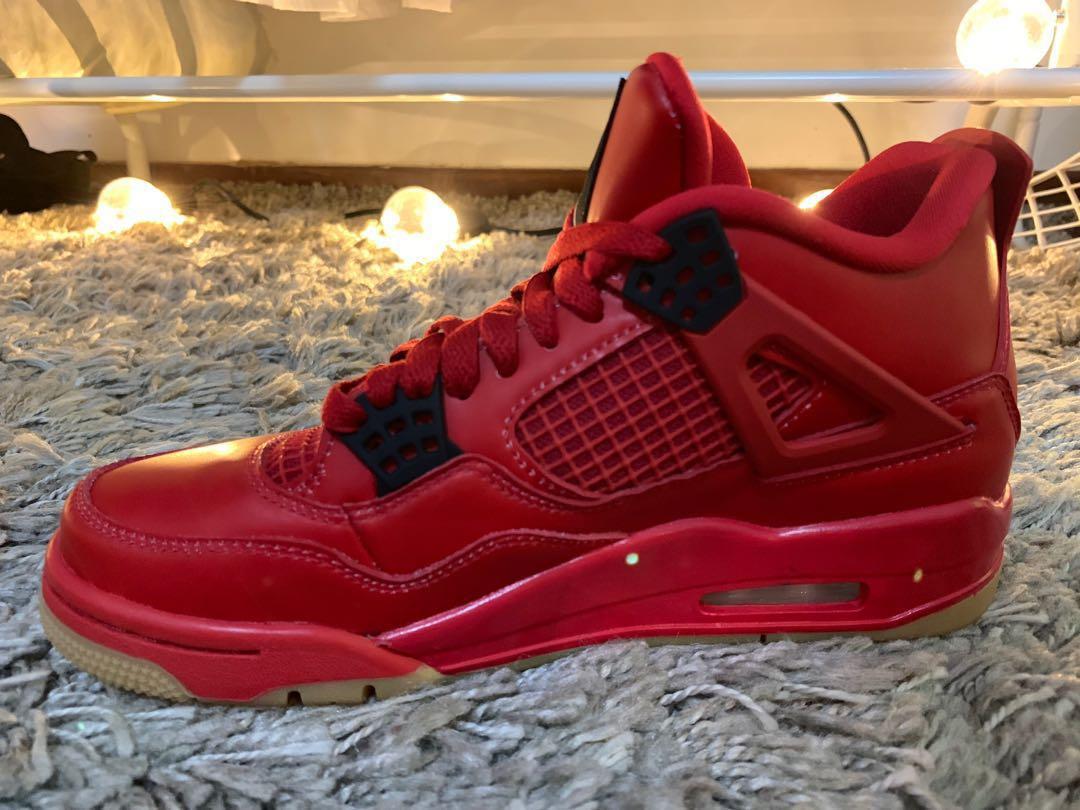 Jordan 4 Retro Fire Red Singles Day 2018 (W), Women's Fashion, Footwear,  Sneakers on Carousell