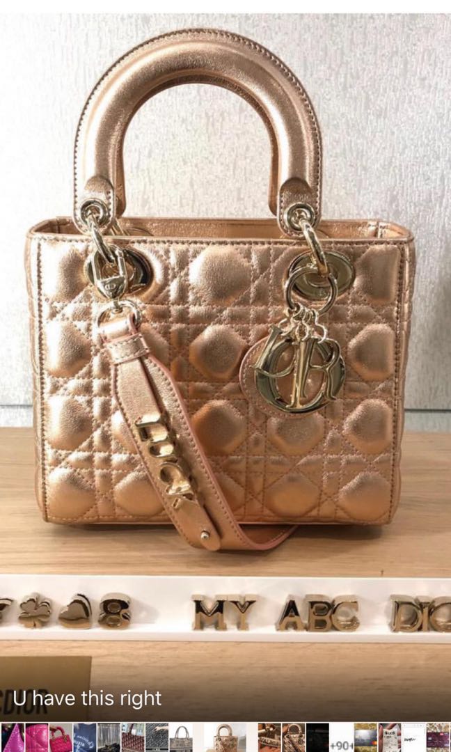lady dior gold