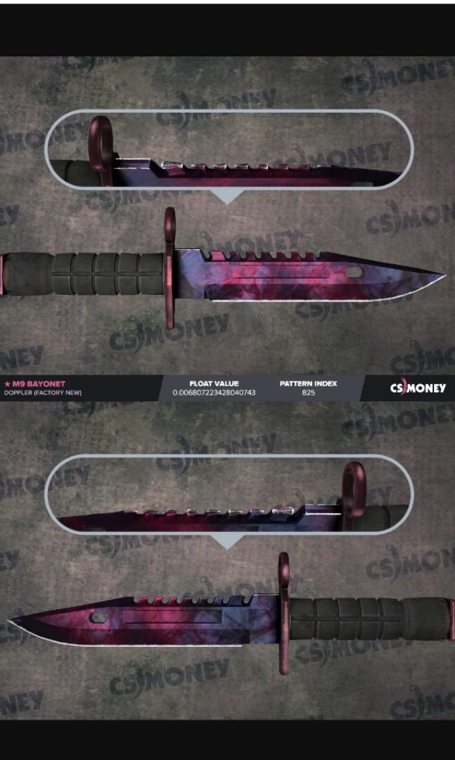 Csgo M9 Bayonet Doppler P2 Low Float Toys Games Video Gaming In Game Products On Carousell