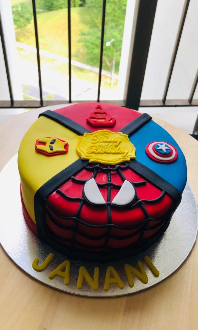Marvel Cake Food Drinks Baked Goods On Carousell