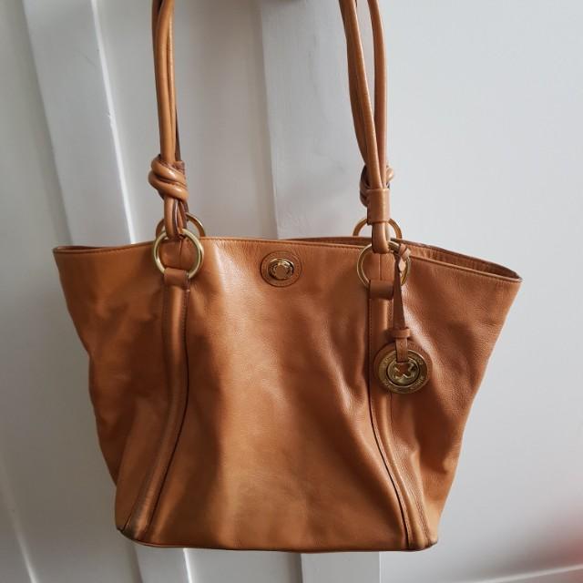 Mimco tan bag Clearance