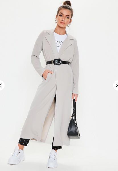 Missguided duster jacket hot sale