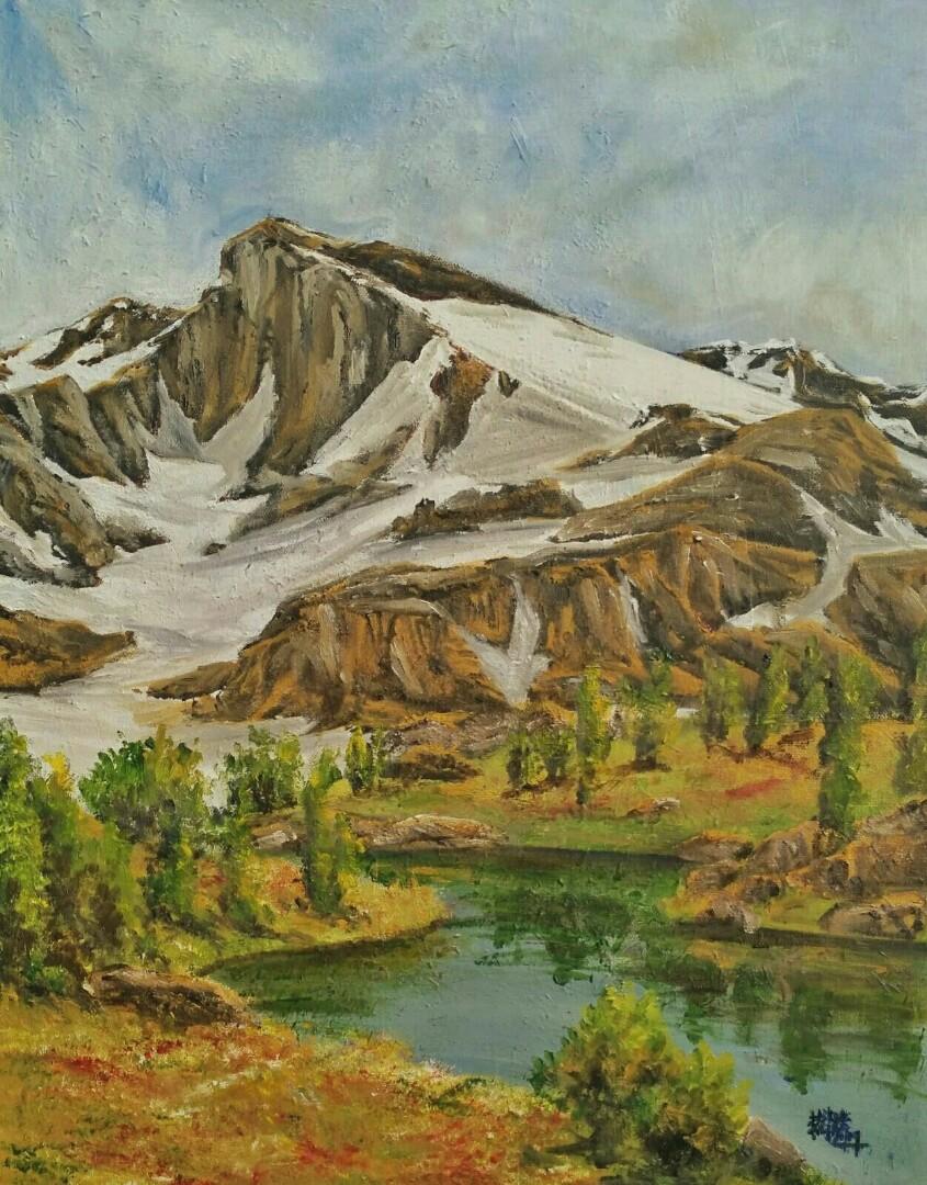 Mount Oil Painting On Canvas Board Design Craft Art Prints