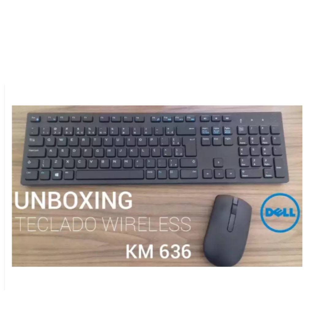 Kit teclado e mouse dell wireless km636 sales
