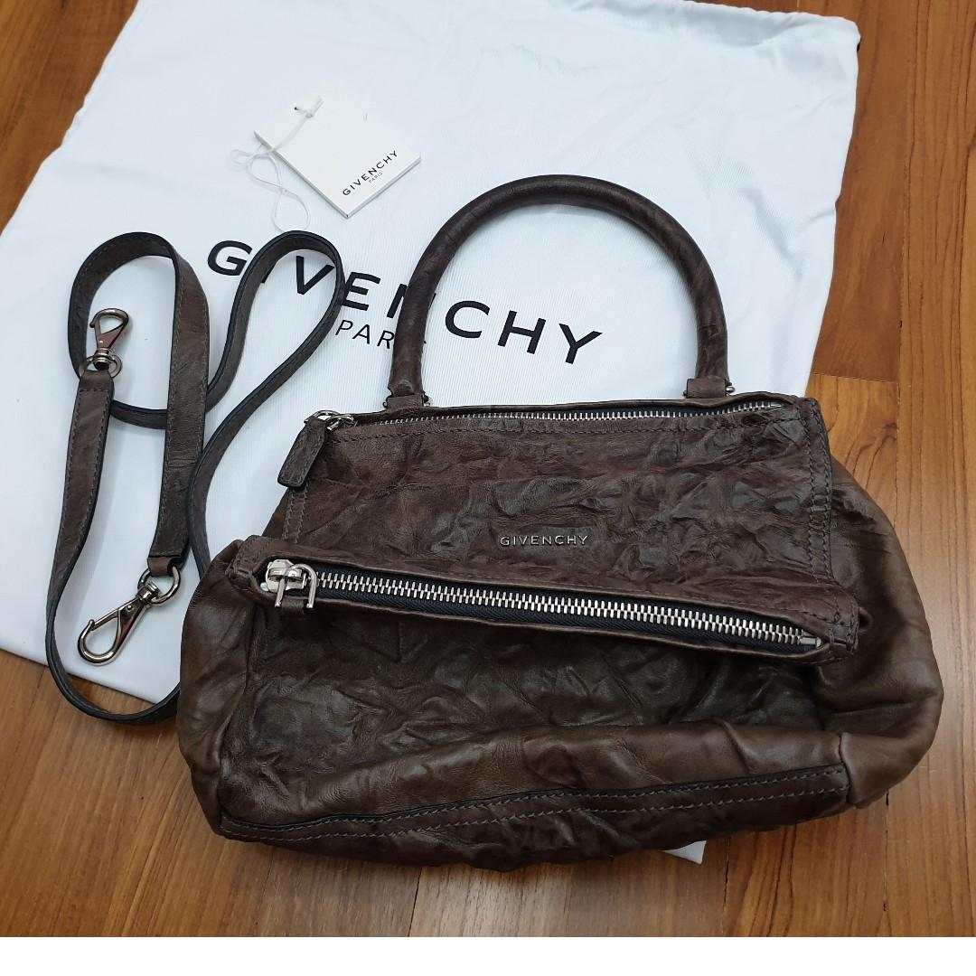 NEW Givenchy Pandora small bag charcoal 100 sheep Women s