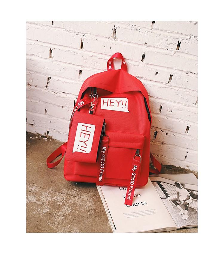NEW HEY KOREAN BACKPACK, Women's Fashion, Bags & Wallets, Backpacks on