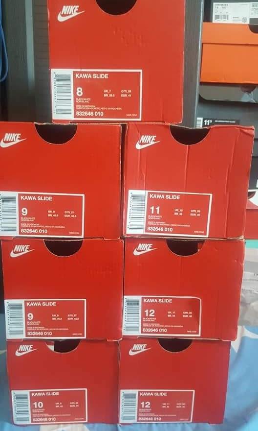 Nike Kawa Slide (Category: Slippers & Slides) located in Cebu City. Submitted by authenticcebu (Listing ID 221537668, Image 3). Description: NIKE KAWA SLIDE Size 8, 9, 10, 11, 12 Brand new and Original Php 1450 only LP Pick up Boosog Juana Osmena.
