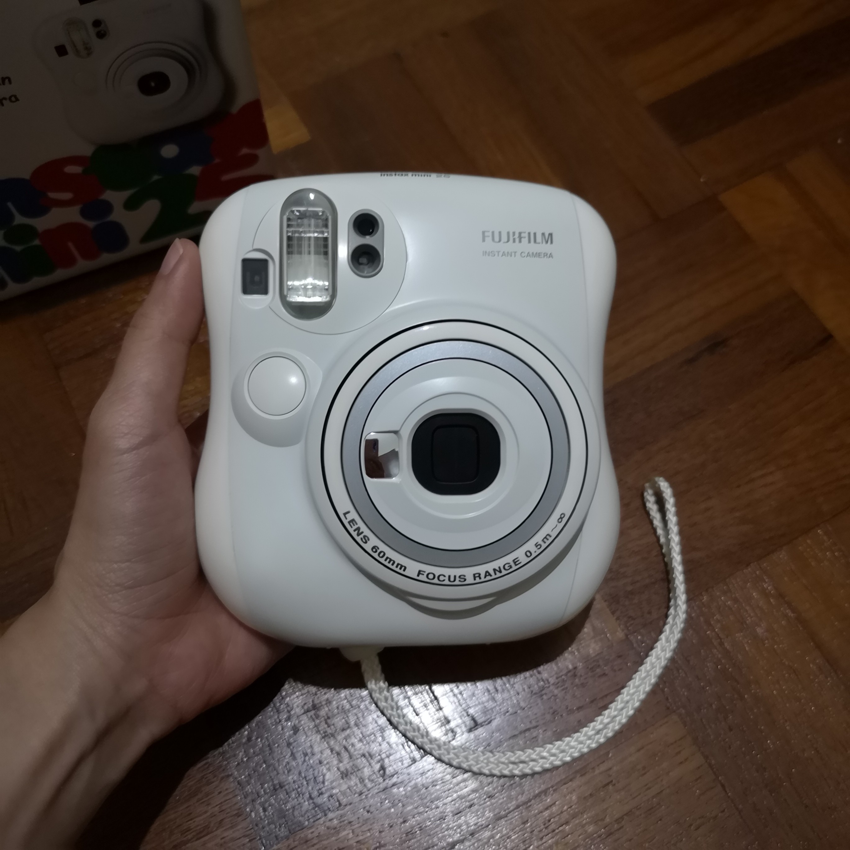 Non-functioning Instax Mini 25 (Category: Cameras) located in Singapore. Submitted by cinnamontree (Listing ID 221583210, Image 1). Description: Non-functioning. in other words, spoilt. only for someone who is able to repair it themselves or find someone else to repair it. problem: I turn it on and the lcd screen is showing '10' and just stuck at that. clicking the shutter buttons doesn't do anything. no flash and no signs of the gears turning to