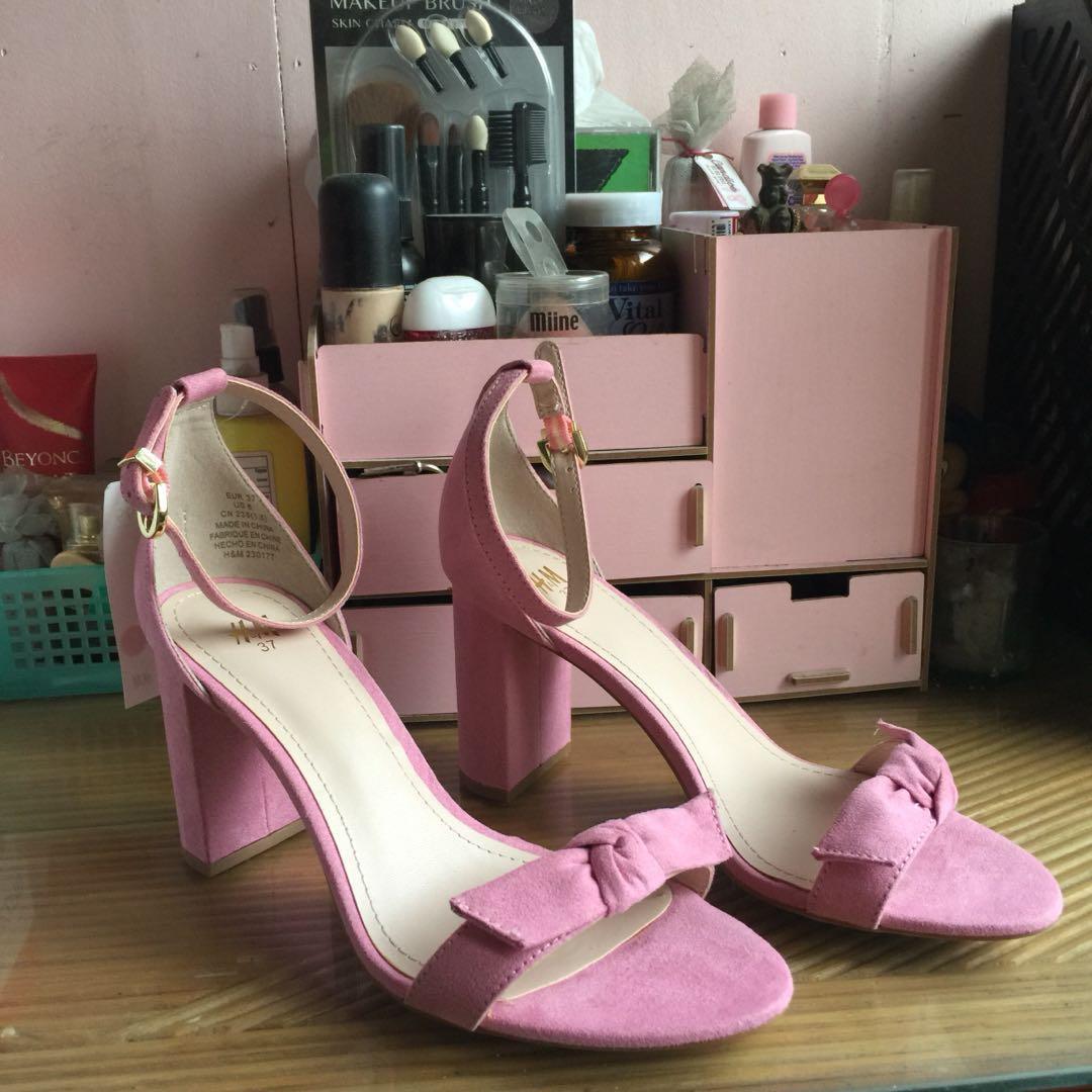 h&m pink heels