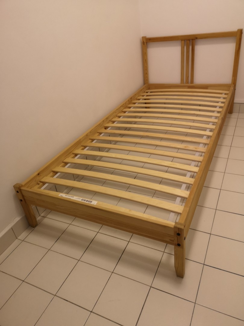 Single bed frame ikea tarva, Furniture & Home Living, Furniture, Bed Frames & Mattresses on