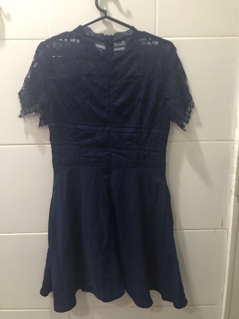 Something Borrowed Blue Lace dress (Category: Dresses) located in Manila. Submitted by declutter_____ (Listing ID 221530480, Image 2). Description: Read here: 1) No when worn pic. 2) Item is brand new without tag unless stated otherwise. 3) Prices are final since they are already very low :) 4) Shipping is PHP 60 via fasttrack for Metro Manila. .