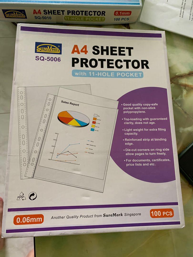 Suremark SQ5006 (0.06mm A4 Sheet Protector, Everything Else on Carousell