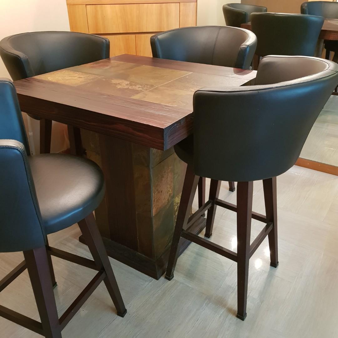 Dakota Tall Dining Table Set Furniture Tables Chairs On Carousell