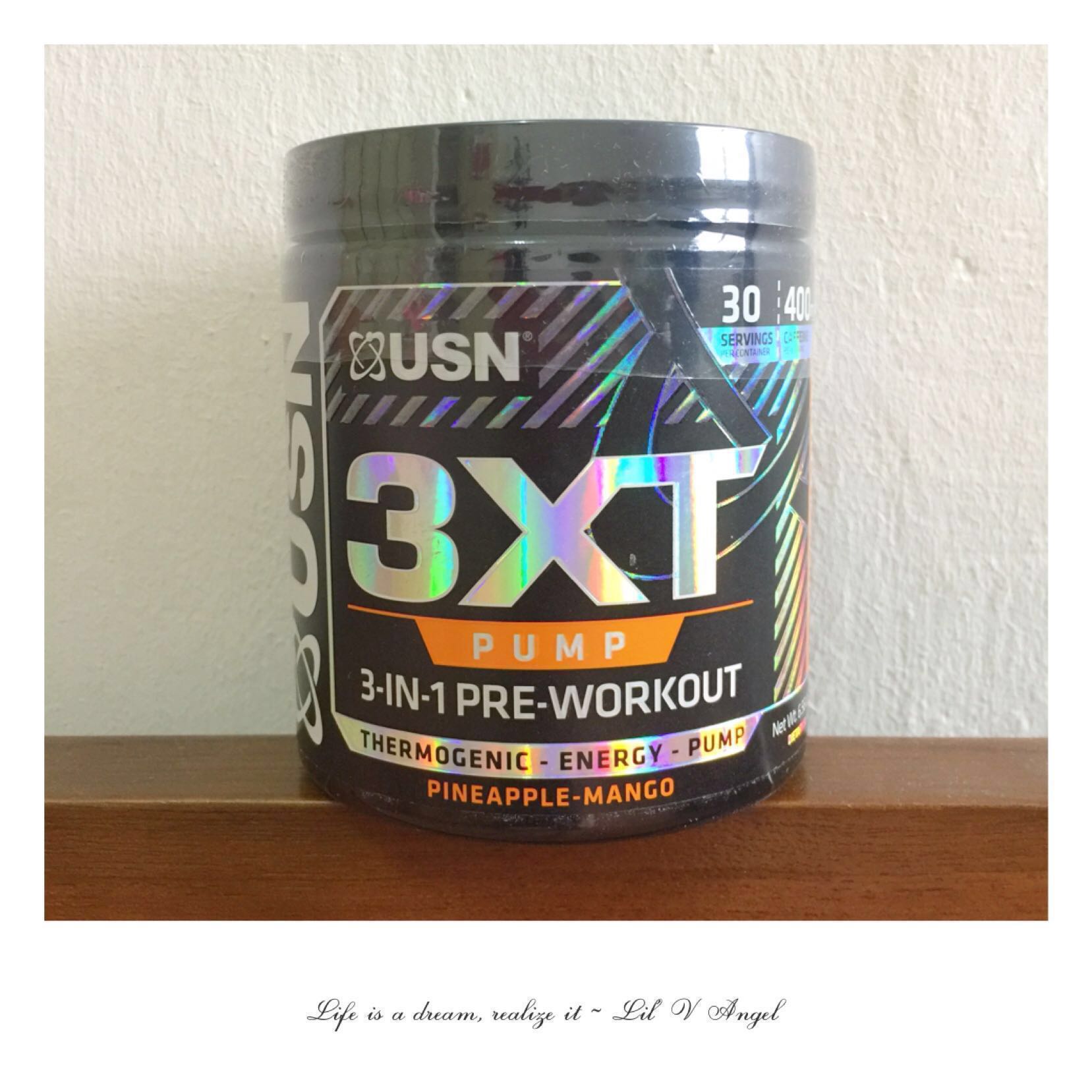 Usn 3xt Pump Thermogenic Energy Pump 3 In 1 Pre Workout Sports Equipment Exercise Fitness Cardio Fitness Machines On Carousell
