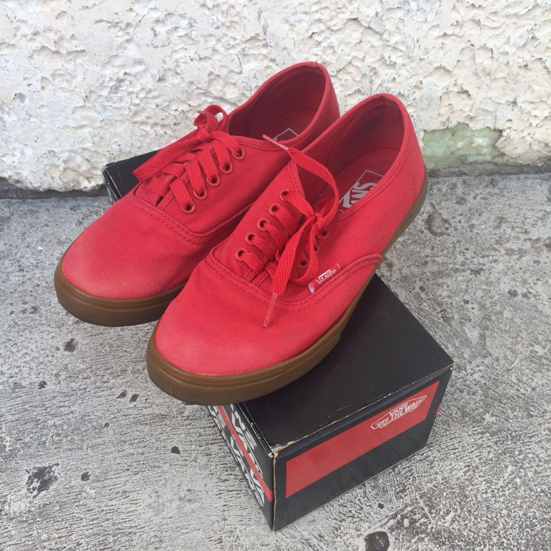 VANS Red with Brown Gumsole, Women's 