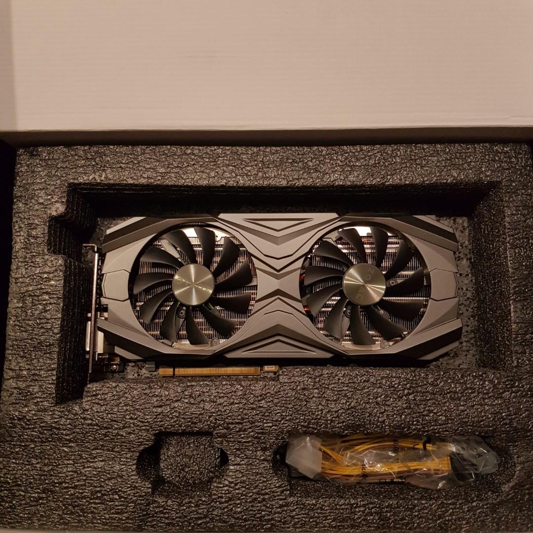 Zotac 1080ti 11gb AMP Edition GPU, Computers & Tech, Parts ...