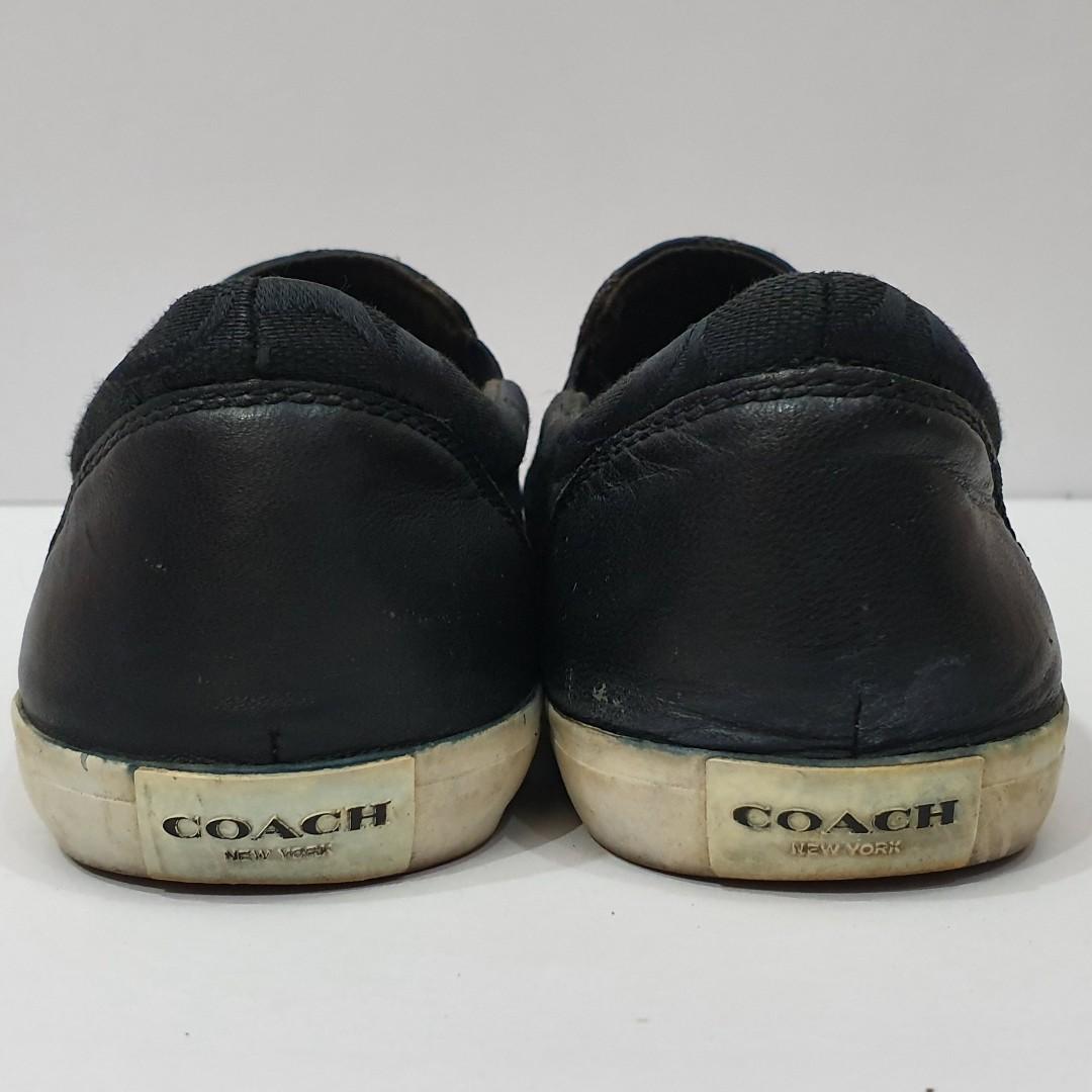 Coach black sales slip on shoes