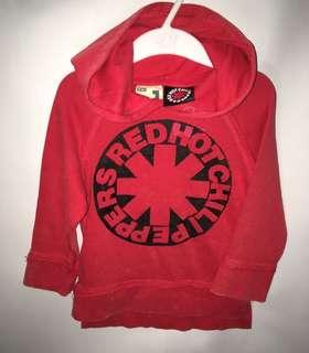 美牌red hot chili pepper 樂團洗舊刷色帽T 100-120