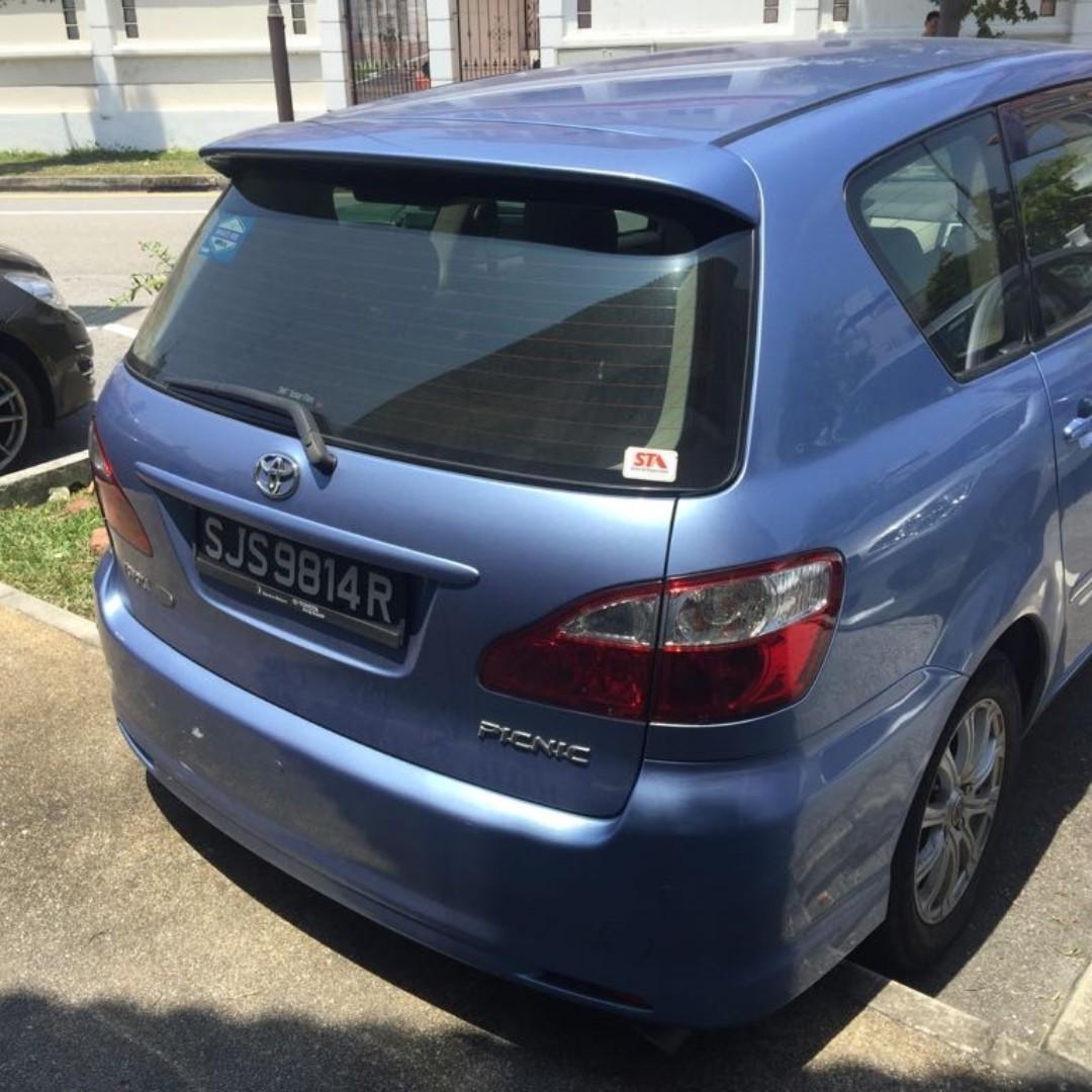 Rental Toyota Picnic MPV, Cars, Car Rental on Carousell
