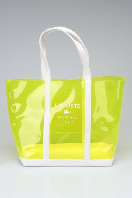Lacoste clear bag Clearance