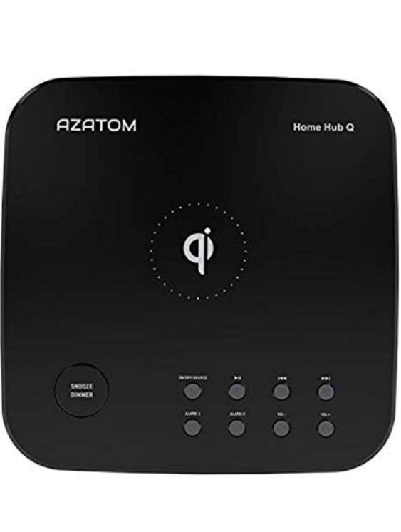 Azatom Speaker Alarm Clock Radio Wireless Charging Mobile Phones