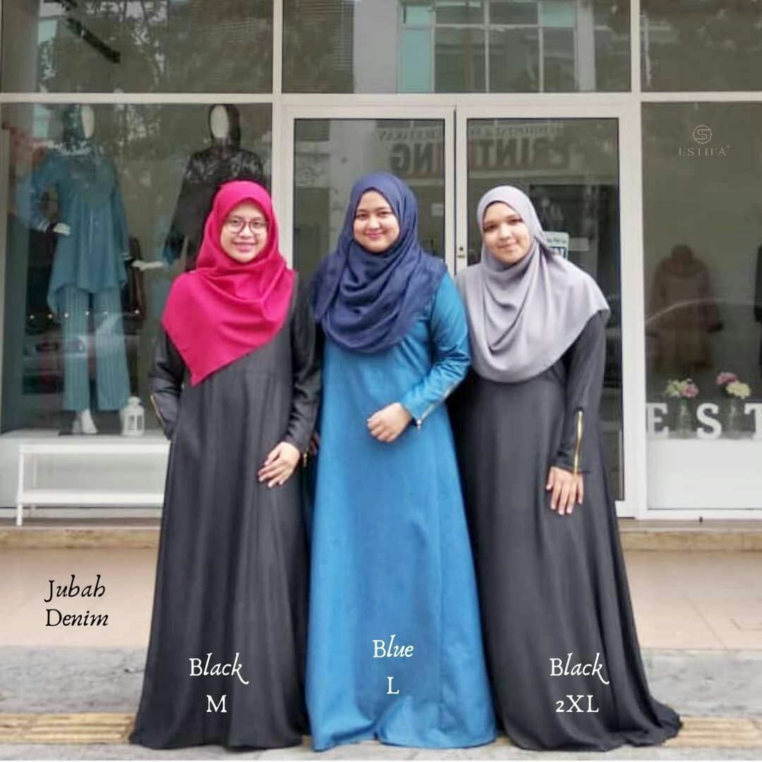 jubah denim