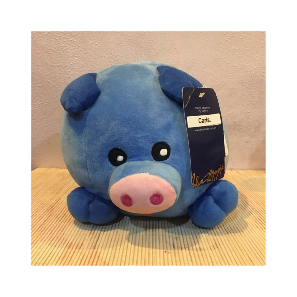 blue pig toy