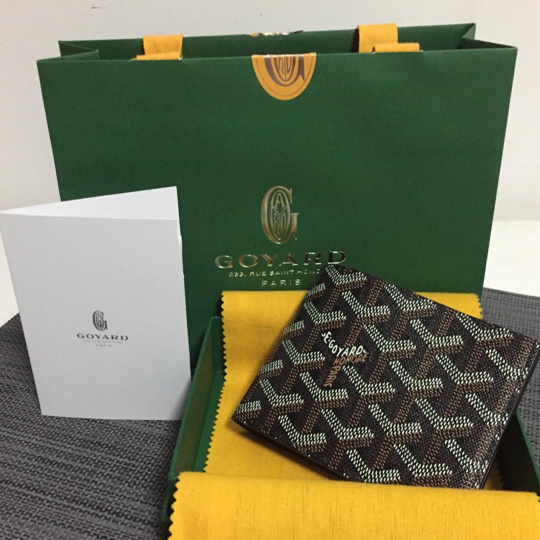 Goyard Victoire Wallet - VIP, Black & Tan