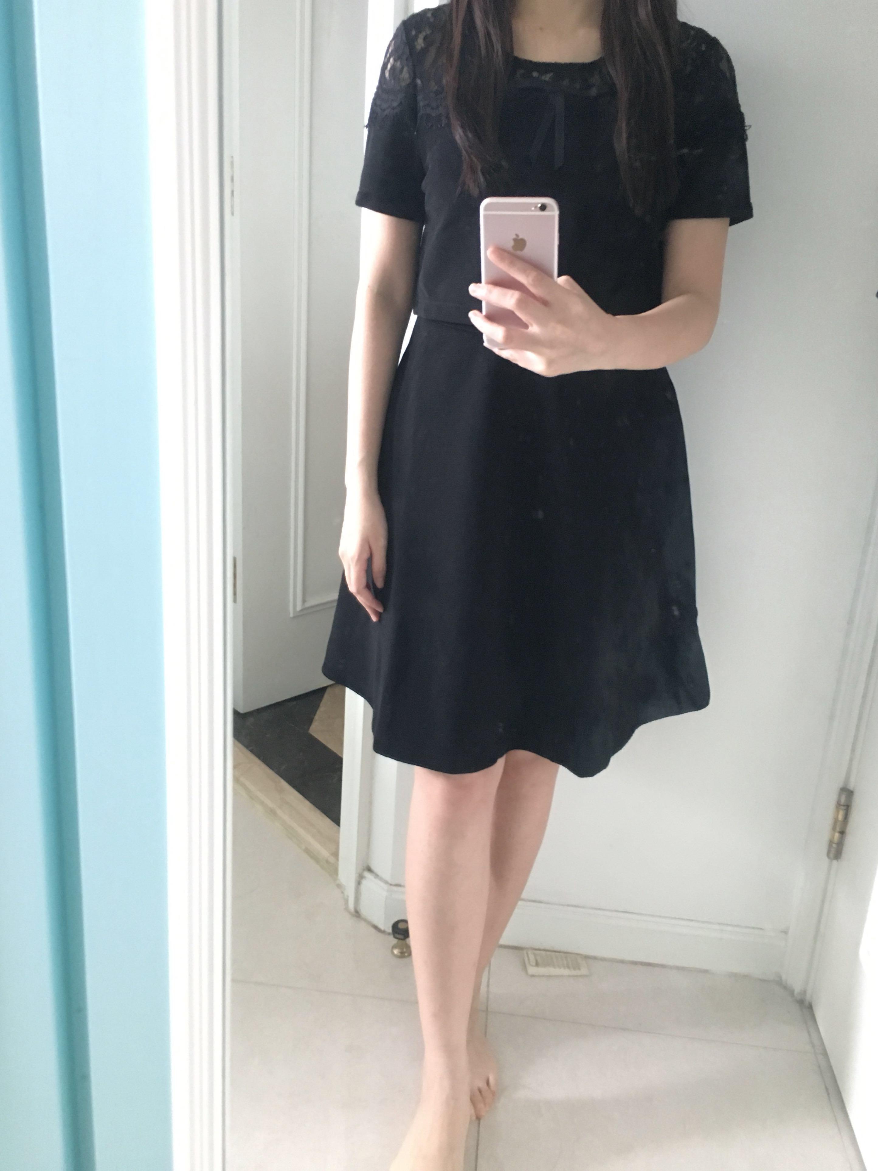 women in little black dresses