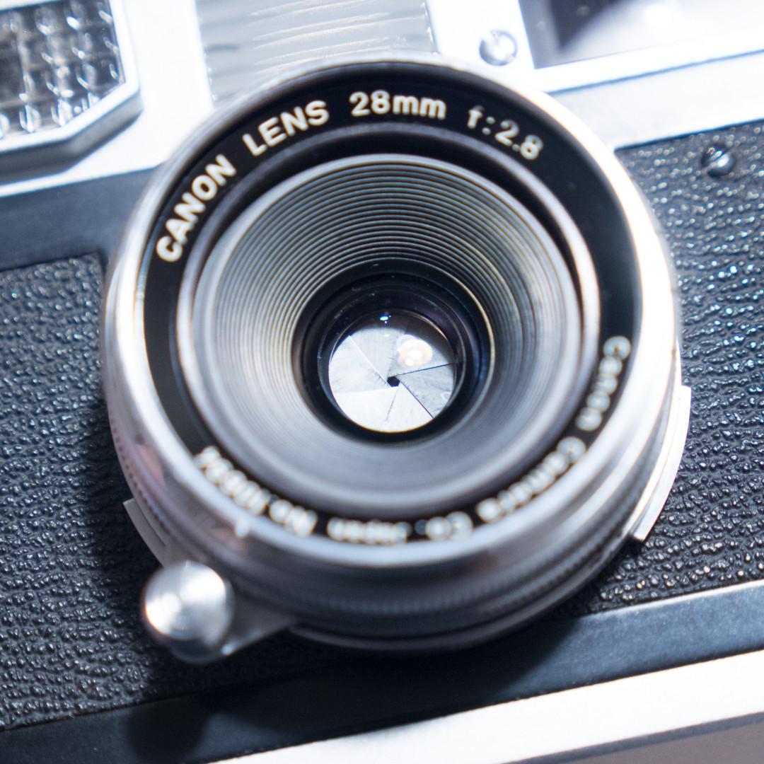 Canon 7 Film Rangefinder Camera 28mm F2.8 Lens Leica Mount, Photography