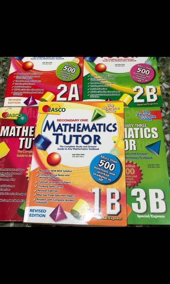 Casco Sec 2a 2b Mathematics Tutor Assessment Books Books