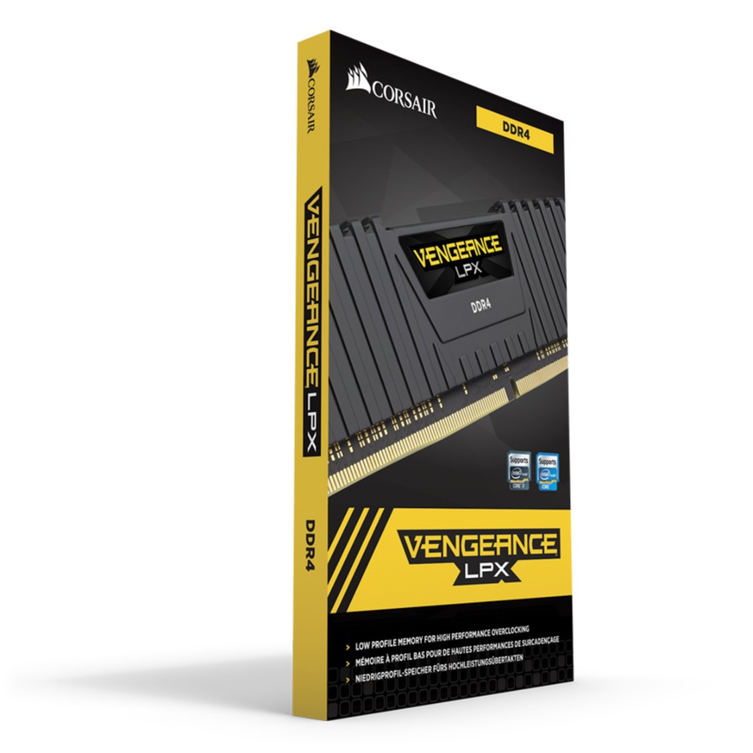 Kit RAM Corsair Vengeance LP 8Go (2x4Go) DDR3 1600MHz – CML8GX3M2A1600C9B, Bleu, Reconditionné