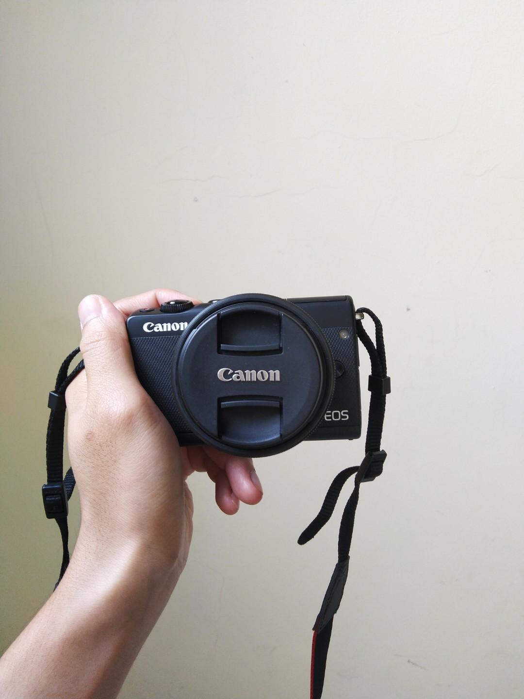 dijual cepat canon eos m100 bekas harga masih bisa nego