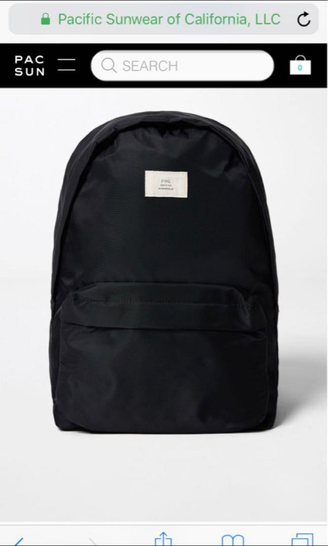dense nylon hinged clasp mini backpack Rita Nylon Mini Backpack Black