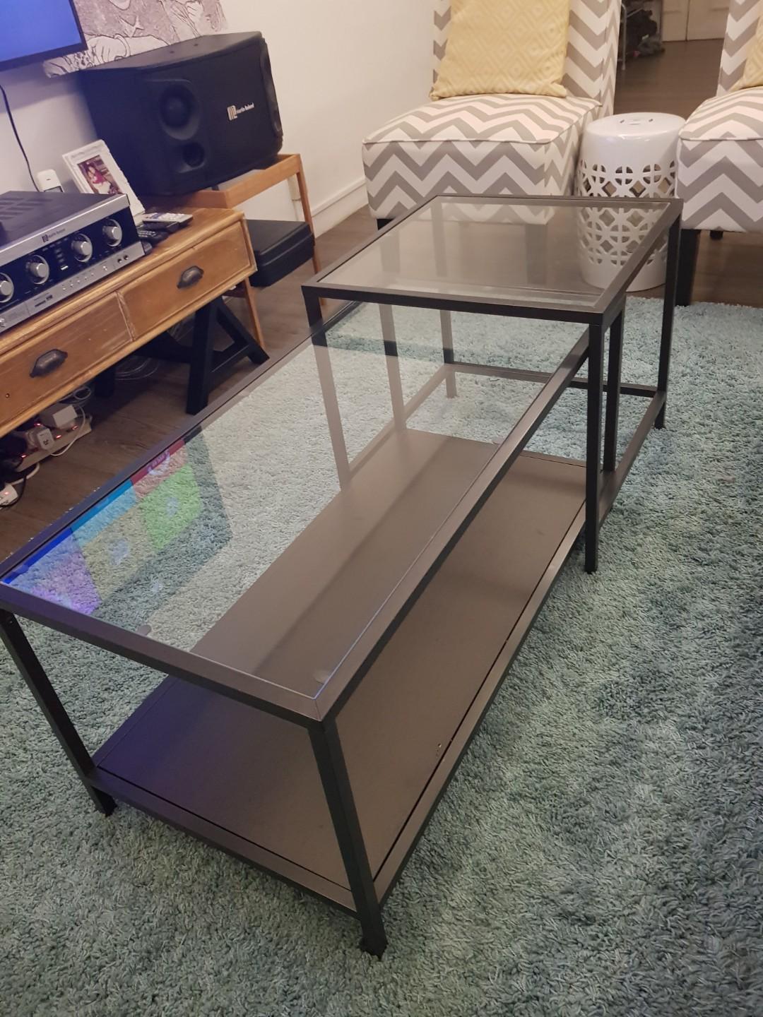 coffee table glass set