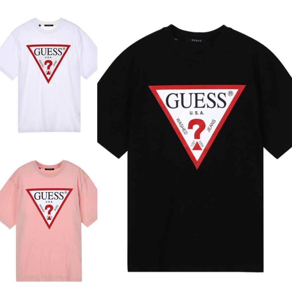 INSTOCK Guess Korea Logo Tee 01 Men s Fashion Tops Sets Tshirts Polo Shirts on Carousell